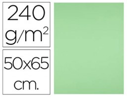 25h. cartulina Liderpapel 50x65cm. 240g/m² verde pistacho